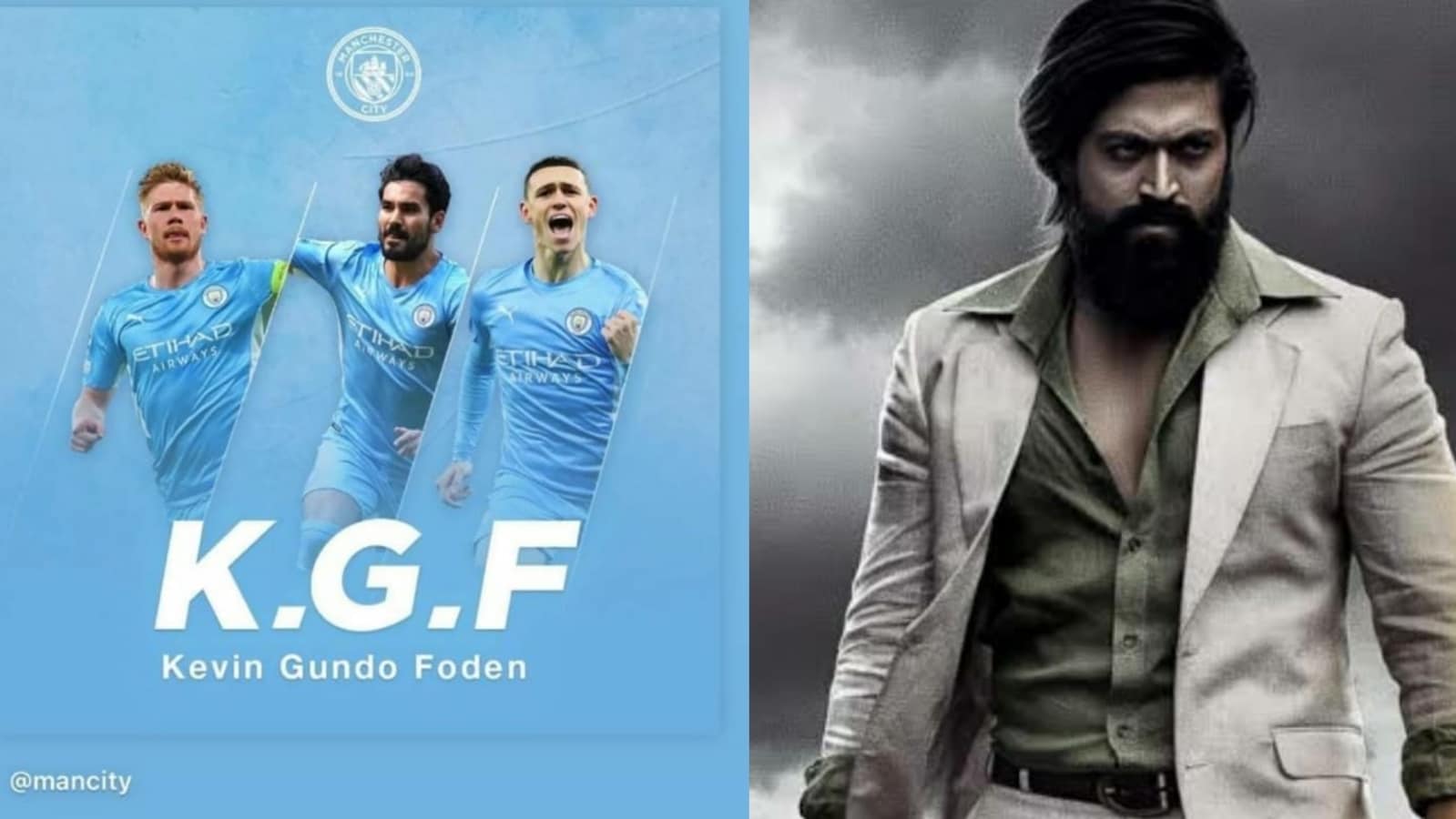 KGF 2 fever grips Man City; team gives interesting tribute to Kannada film